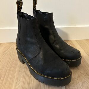 Dr. Martens Black Platform Ankle Boots
